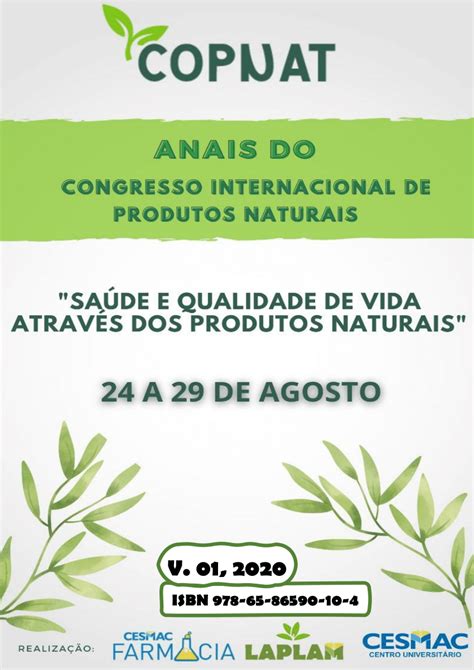 PDF Anais Do Congresso Internacional De Produtos Naturais V 01