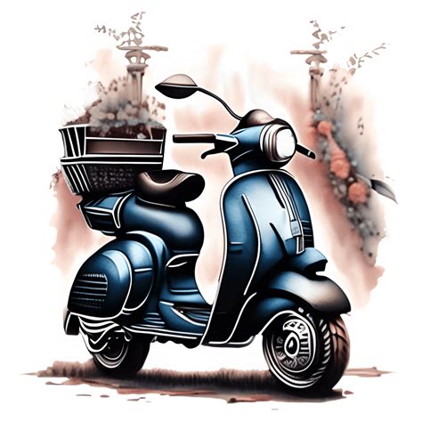 Hiper Realistyczna Grafika Cyfrowa W Stylu Gotyckim Vespa Creative