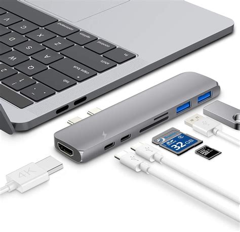 Concentrador Usb C Adaptador De Concentrador Usb C De Aluminio