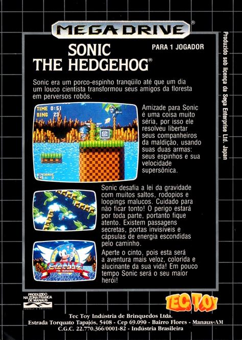 Sonic The Hedgehog Para Mega Drive