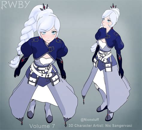 Artstation Weiss Schnee From Rwby Volume 7