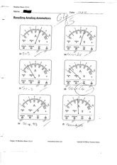 Reading Voltmeters And Ammeters Worksheet