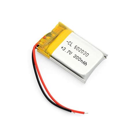 300mAh 602030 3 7V Lithium Polymer Battery Rechargeable DANBIT