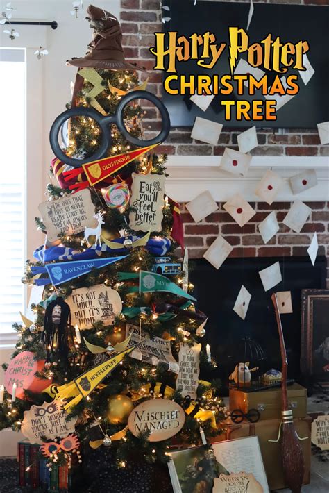 Harry Potter Themed Christmas Tree A Girl And A Glue Gun