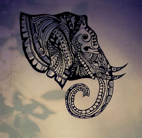 Doddle Elephant |Mandala Wallpaper for Home screen | Mandala wallpaper ...