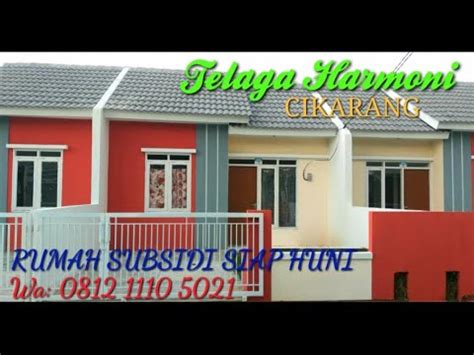 Rumah Telaga Harmoni Subsidi Herbel Double Dinding Cikarang Bekasi