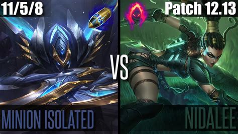 MINION ISOLATED KHA ZIX Vs NIDALEE KR MASTER Patch 12 13 YouTube