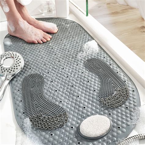 Yolife Shower Mat Non Slip Bath Mat 40x80 Cm Shower Foot Scrubber Mat