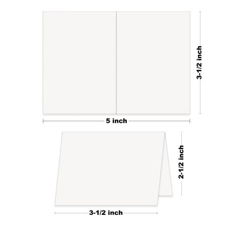 Basis Folded Place Cards - DIY Table Tents - CutCardStock