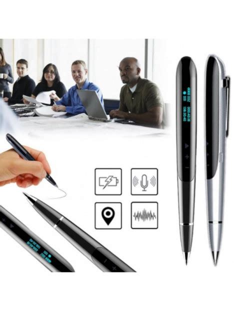 Spy pen recorder with intuitive led screen