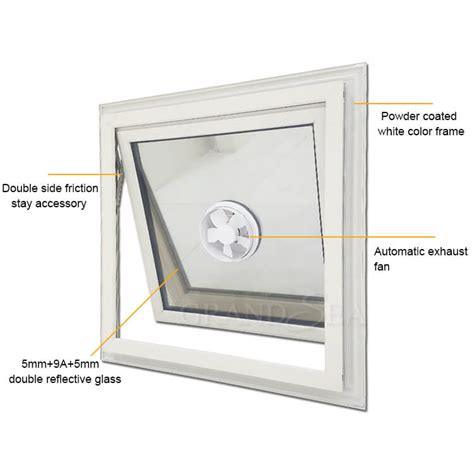 Best Small Bathroom Kitchen Aluminum Awning Window With Fan Design ...