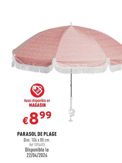 Promo Parasol De Plage Chez Trafic ICatalogue Fr