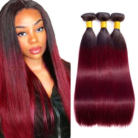 Amazon Inch B J Tow Tone Hair Bundle Ombre Straight