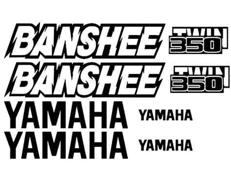 Yamaha Banshee Twin Set Of Decals Stickers Color Choice Etsy