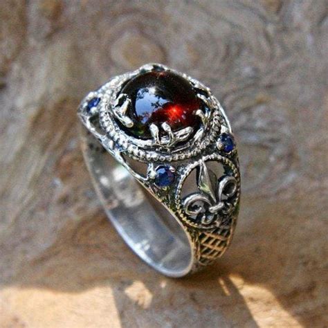 Blue Garnet Ring