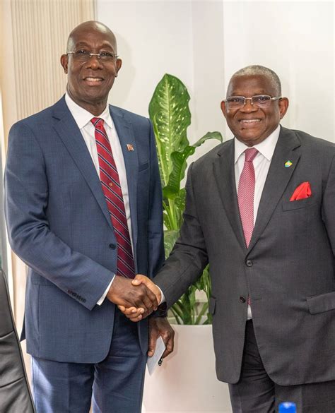 Rowley In Bilateral Talks With Oacps Secretary General Trinidad Guardian