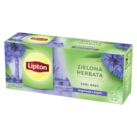 LIPTON Herbata Zielona EARL GREY 25 TOREBEK 14415684675 Allegro Pl