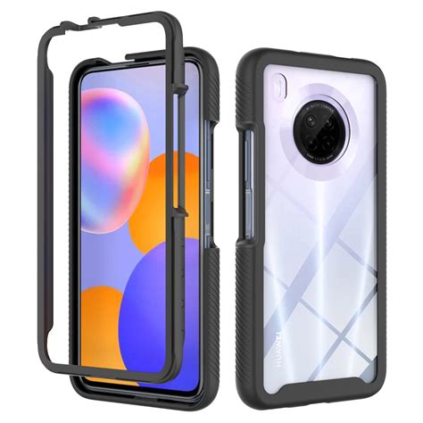 For Huawei Y9a Case Hard Pc Hd Transparent Hybrid Armor Protective Back