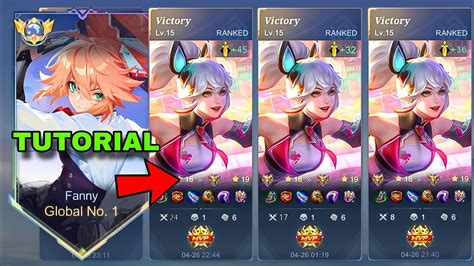 Fanny Tutorial Top Global Fanny Best Build And Emblem Mobile