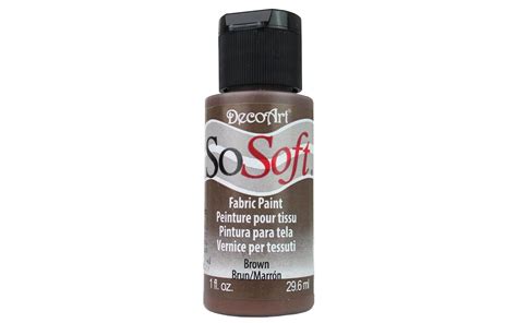 Decoart Sosoft Fabric Paint 1oz Brown Michaels