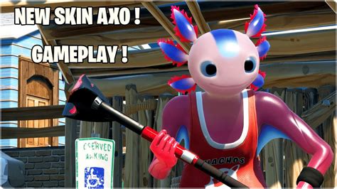 Leaked Axo Skin Gameplay Fortnite Battle Royale Youtube