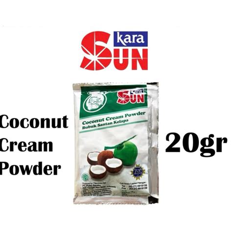 Jual Sun Kara Bubuk Santan Kelapa Coconut Cream Powder 20gr Shopee