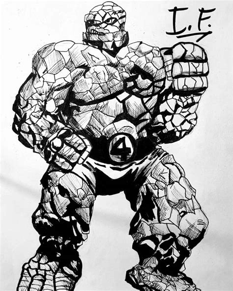 Ben Grimm Aka The Thing By Infinitefantasyif On Deviantart