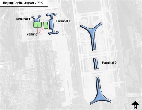 Beijing Capital PEK Airport Terminal Map