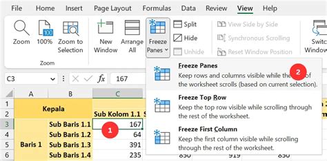 Cara Freeze Kolom Dan Baris Di Excel Excelandor 2025