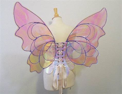 Purple Butterfly Whimsical Iridescent Fairy Wings Costume Cosplay