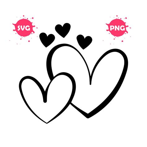 Hand Drawn Heart Svg Heart Outline Svg Heart Svg Sketch Valentine