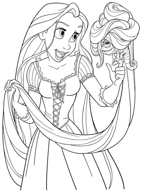 Princess Rapunzel Coloring Page Rapunzel Coloring Pages Disney