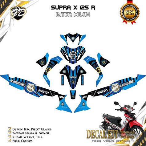 Decal Supra X R Full Body Stiker Supra X R Full Body Inter