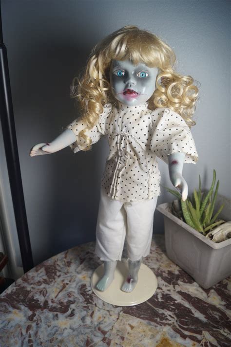 Zombie Girl Sarah Lynn Creepy Porcelain Doll Ooak Etsy