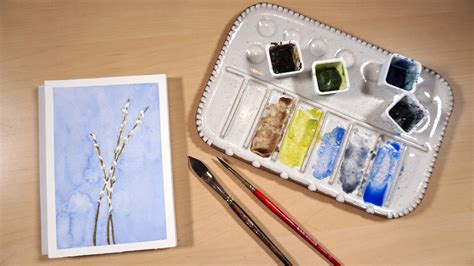 How To Paint Watercolour Pussy Willows The Weekend Beckons