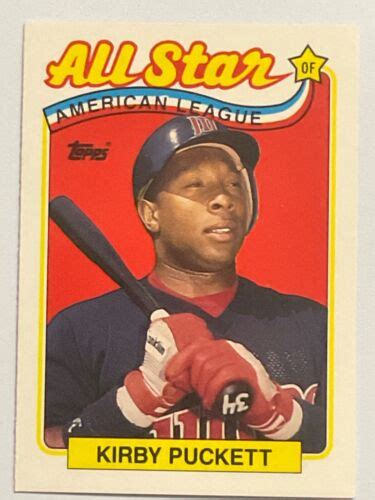 Topps Tiffany Kirby Puckett All Star Nm Mt Centered Mlb