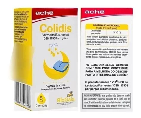 Colidis Gotas 5ml Probiótico Lactobacillus Parcelamento sem juros