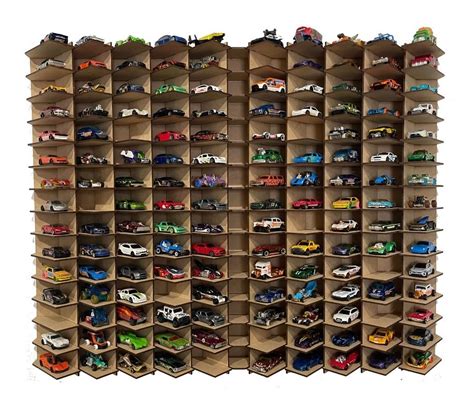 Exhibidor Repisa Para Hot Wheels Para Carritos Mdf Mm Meses Sin