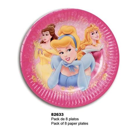 8 Assiettes En Carton Princesses Disney Cdiscount Maison