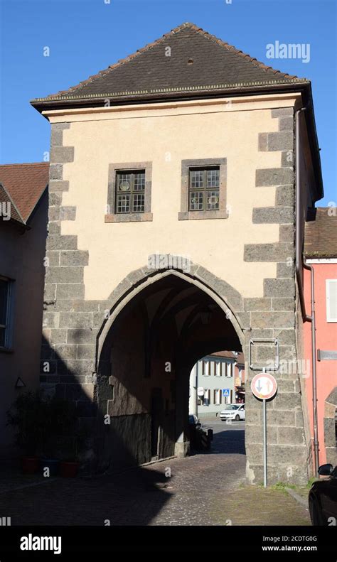 City Gate In Breisach Stock Photo Alamy