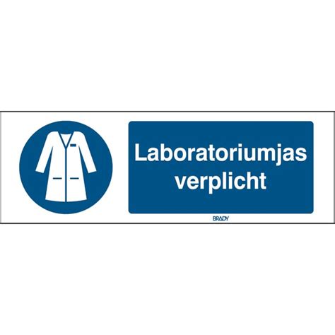 Brady™ Iso Safety Sign Wear Laboratory Coat Dutch Iso Safety Sign Wear Laboratory Coat