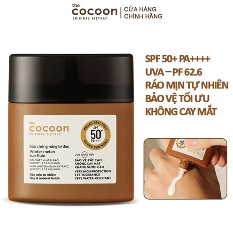 Sale 25 Sữa Chống Nắng Bí Đao Quang Phổ Rộng Cocoon Winter Melon Sun