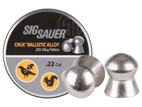 Sig Sauer Crux Ballistic Alloy Pellets 22 Cal 10 03 Grains Domed