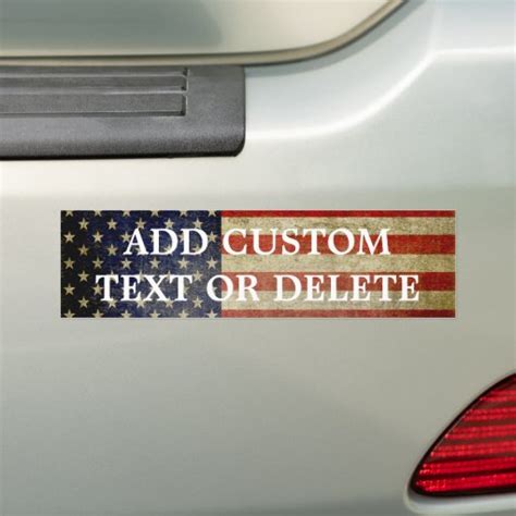 Weathered Distressed American Flag Bumper Sticker Zazzle