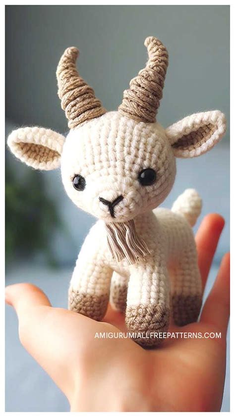 Amigurumi Goat Free Crochet Pattern - Free Crochet Patterns | Chunky yarn crochet, Diy crochet ...