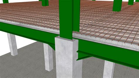 Komposit Baja Dan Beton 3D Warehouse