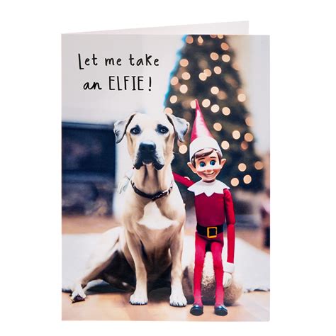 Buy Let Me Take An Elfie Christmas Card For Gbp 149 Card Factory Uk