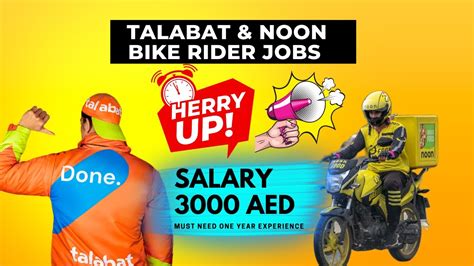 Talabat And Noon Bike Rider Job Vacancies Dubai Bike Rider Jobs