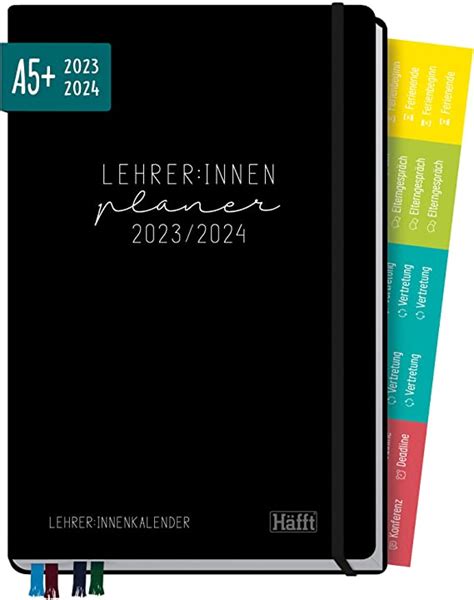 H Fft Lehrer Planer A Black Edition Hardcover