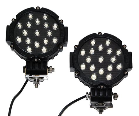 2x 51w Round LED Light 7" Round Lights – Blueline Expedition Outfitters